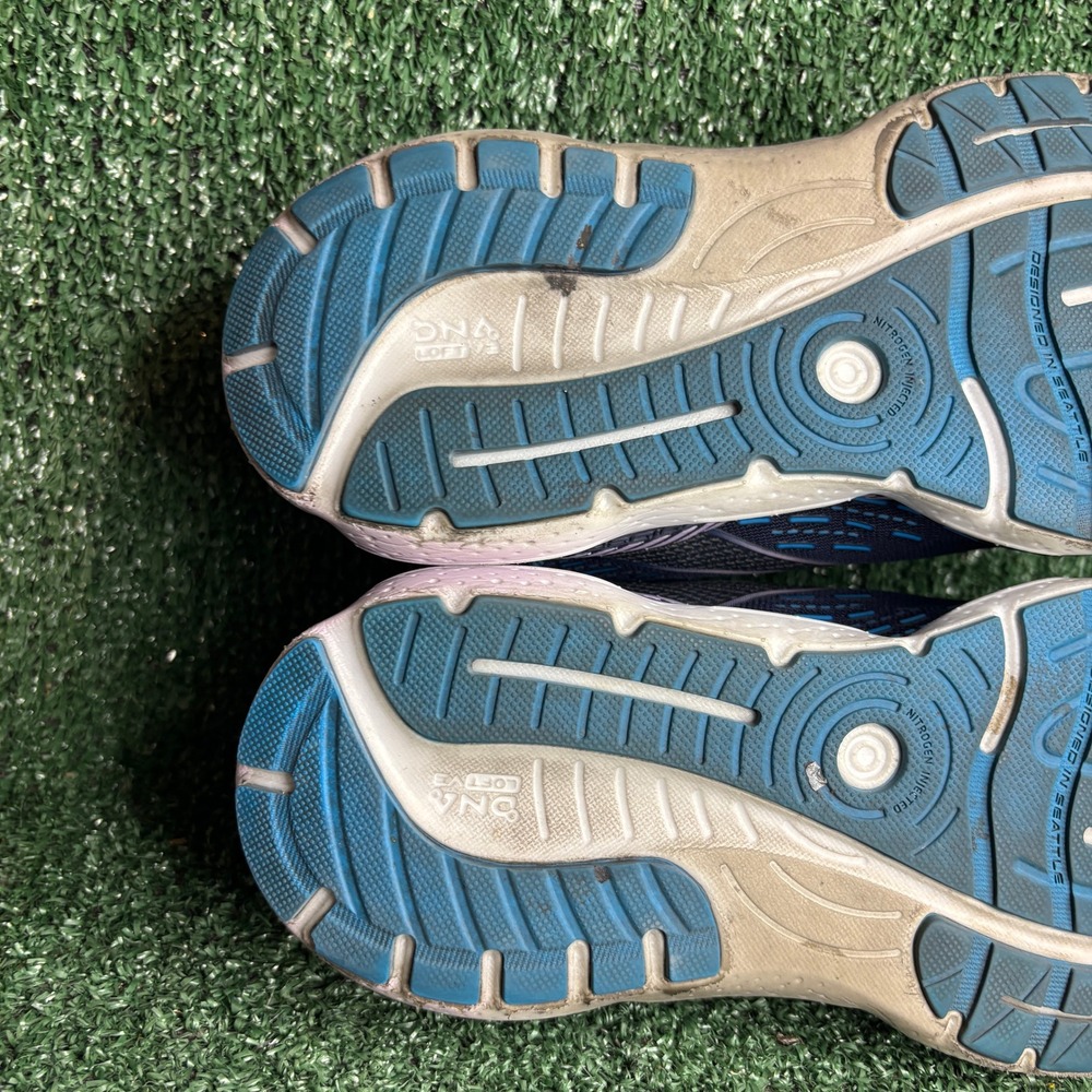 Brooks Glycerin GTS 20 Supportive Cushioned Running Shoes Blue Womens 8.5 D Wide - Picture 10 of 12